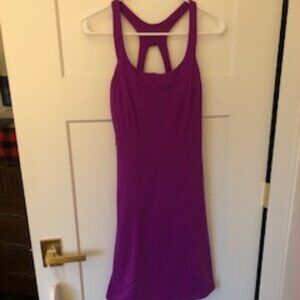 North Face Cypress Racerback Tank Dress Knit Purple Magenta